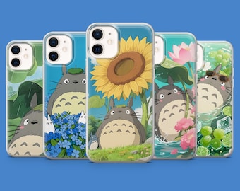 Funda de teléfono de Totoro (Estudio Ghibli) para iPhone 17 Pro, 16, 15, 14, 13, 12, Samsung S26, S25, S24, S23, A56, Pixel 10A, 9A