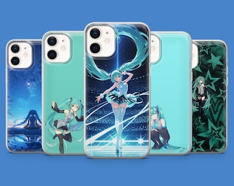 Hatsune Miku-telefoonhoesje Anime Girl Cover voor iPhone 17 Pro, 16, 15, 14, 13, 12, Samsung S26, S25, S24, S23, A56, Pixel 10A, 10Pro, 9A
