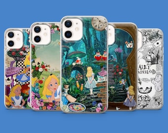 Alice in Wonderland Phone Case Vintage Cover for iPhone 17 Pro, 16e, 15, 14, 13, 12, Samsung S26, S25, S24, S23, A56, Pixel 10A, 10Pro, 9A
