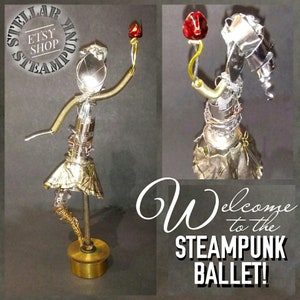 Steampunk Ballerina - Metal Sculpture