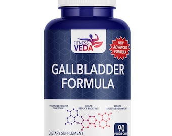 FITNESSVEDA Gallbladder Formula Supplement | Promotes Healthy Digestion and Reduce Digestive Discomfort - 90 Capsules