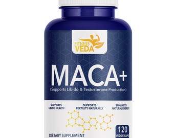 Maca Root Capsules 120 Caps Organic Maca Supplement for Men & Women – Energy and Stamina Support – Plant-Based, Non-GMO, Gluten-Free