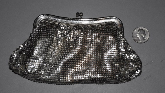 vintage whiting and davis mesh clutch - image 6