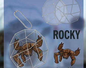 Portachiavi Rocky the Alien Shaker Charm Project Hail Mary Fan Art Charm 7,5 cm/2,95 pollici