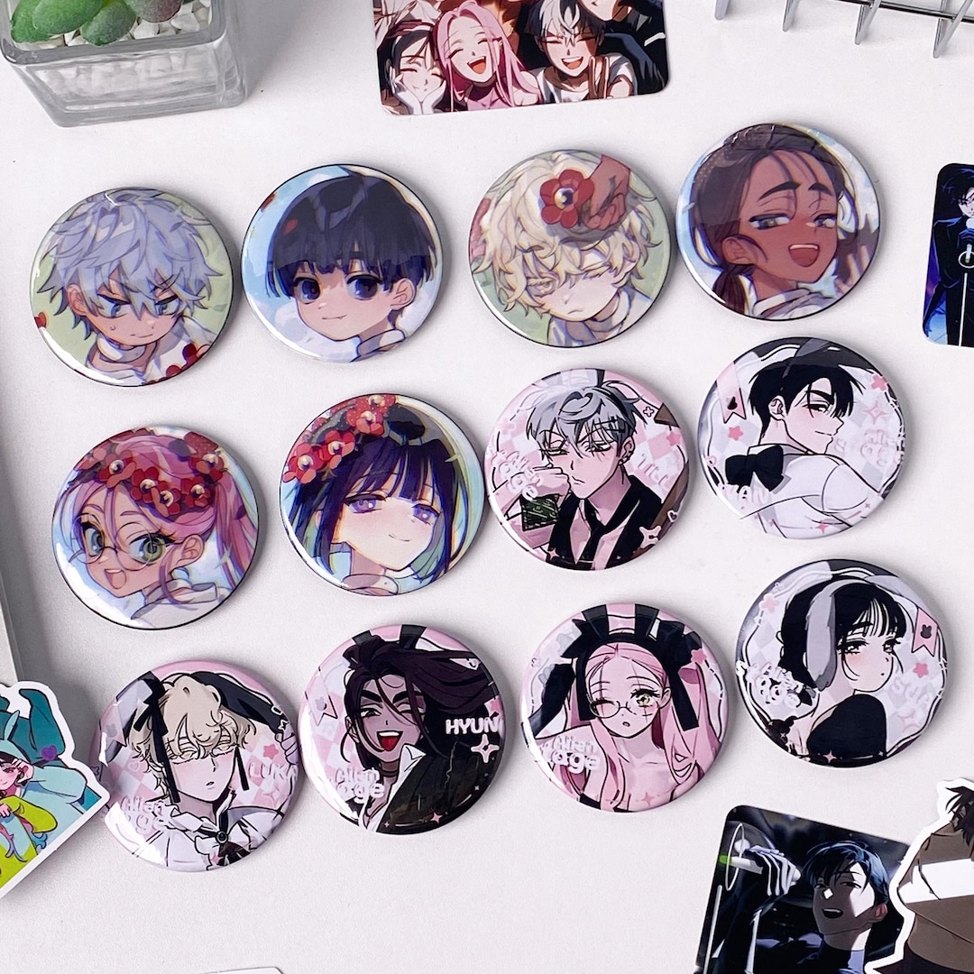 Alien Stage Character Badge Set | Ivan Luka Sua Hyuna Till Mizi | Anime ...