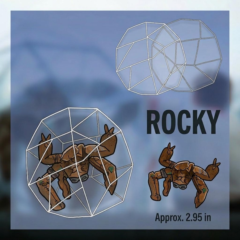 Llavero con dije de Rocky el Alien de Project Hail Mary, estilo fan art, 7,5 cm/2,95 pulgadas imagen 6