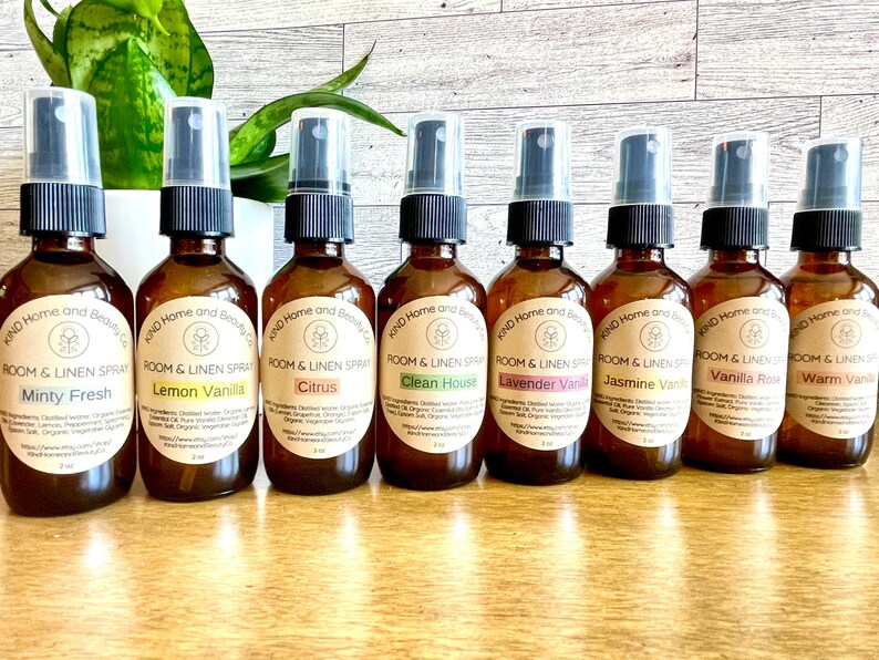 Room and Linen Spray Allnatural Home Fragrance Chemical Free Air