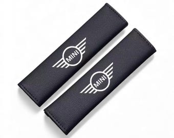 MINI Cooper Accessories Pair X2 Car Seat Belt Adjustable Shoulder Pad Protector