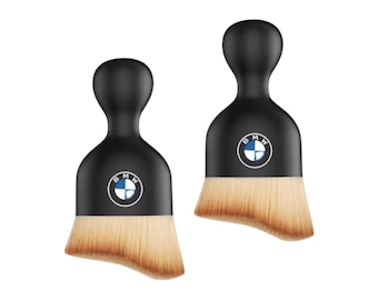 BMW Interior Cleaning Brush Set – 2 Detail Brushes for Dashboard, Air Vents & Trim | Soft Dust Removal Car Detailing Tools
