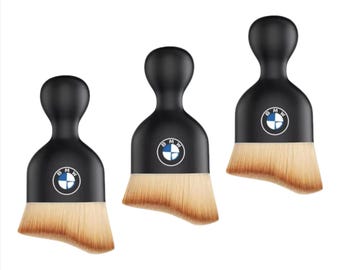 BMW Interior Detailing Brush Set (3 Pack) | Soft Dust Cleaning Brushes for Vents, Dashboard & Trim | Premium Car Care