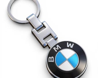 Handmade BMW 3D Metal Logo Keychain | Premium Car Key Ring Gift for BMW Owners