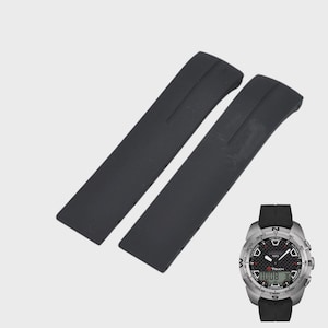 21mm Black Rubber Strap for T-Touch II T0134204720100 T610026464 image 1