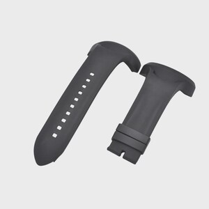 Correa de repuesto para reloj S1 Rally 17387 de caucho negro de 50 mm imagen 2