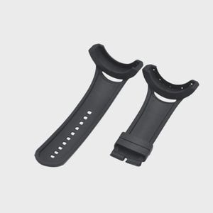 Correa de repuesto para reloj S1 Rally 17386 de caucho negro de 50 mm imagen 3