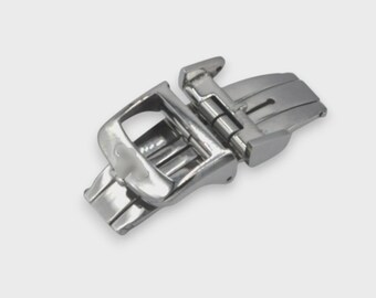 14mm Stainless Steel Deployment Clasp Compatible with Classic Dress Watch Models