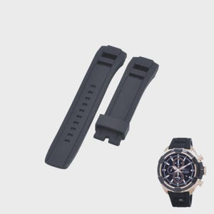 22 mm Kautschukband Schwarz für Velatura SNAF60P1 Bild 1