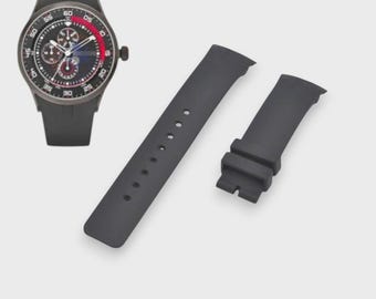 27mm Black Rubber Watch Strap Compatible with A15649G
