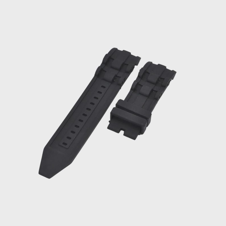 Pro Diver 33340 26mm Black Rubber Watch Strap Replacement image 2