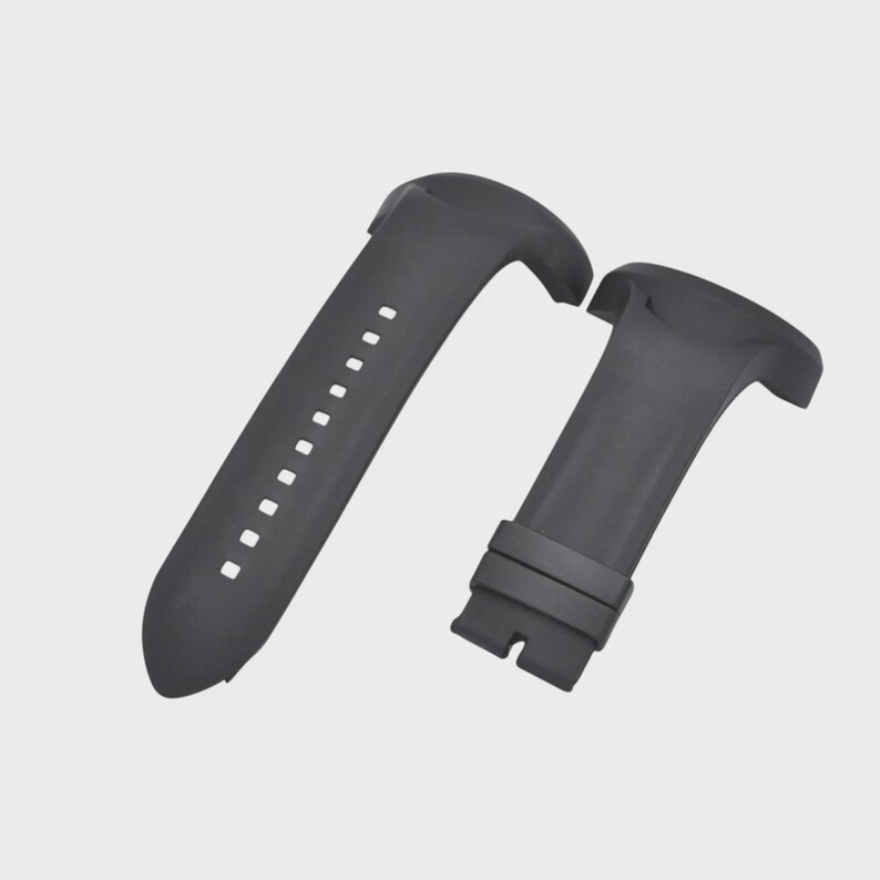 Correa de repuesto para reloj S1 Rally 20102 de 50 mm de caucho negro imagen 2