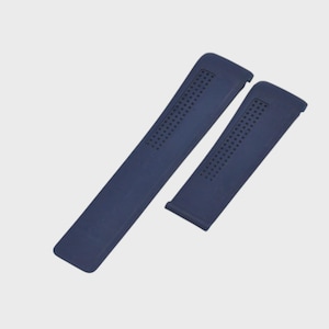 24mm Blue Rubber Strap for MP4 V4 Watch Band image 1