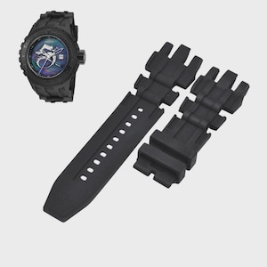 Subaqua 25030 26mm Black Rubber Watch Strap Replacement image 1
