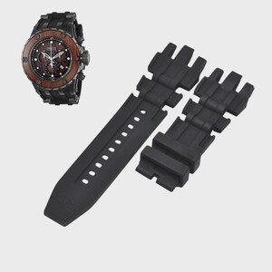 Correa de repuesto para reloj Subaqua 21721 de caucho negro de 26 mm imagen 1