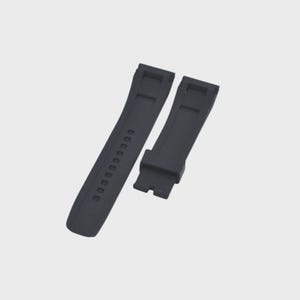 22mm Black Rubber Strap for Velatura SRH015P1 image 3