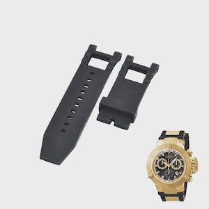 Correa de reloj Subaqua 5514 de caucho negro de 28 mm: correa deportiva de repuesto para reloj de pulsera. imagen 1