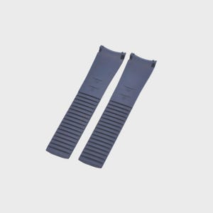 Correa de reloj de caucho azul de 21 mm para Aquanaut 5968G con pasador metálico imagen 2