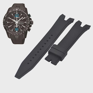 21mm Black Rubber Strap for Sportura SNAF25P1 image 1
