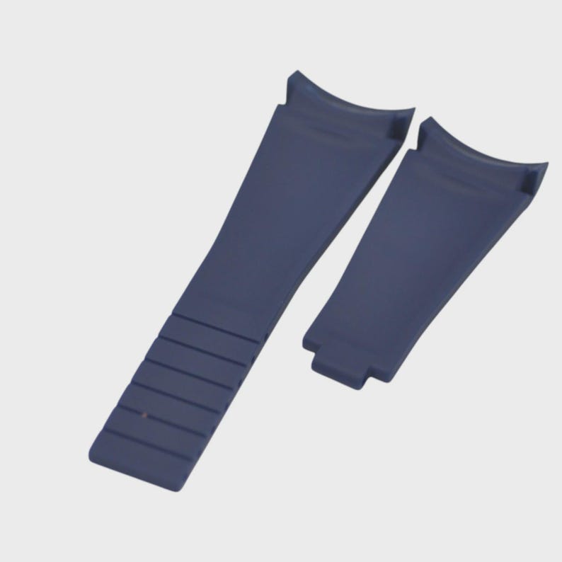 Cinturino di ricambio per orologio in gomma blu Sky-Dweller Deep Sea 22 x 16 mm immagine 2