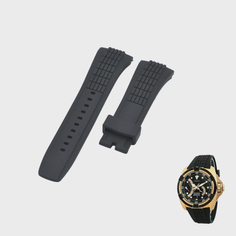 Correa de caucho negra de 26 mm para Velatura SRH006P1 imagen 1