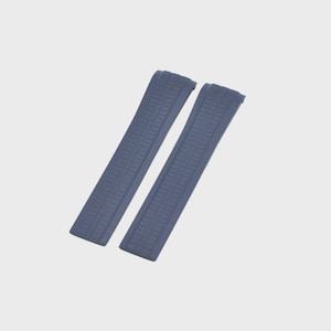 Correa de reloj de caucho azul de 21 mm para Aquanaut 5968G con pasador metálico imagen 1