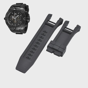 Correa de repuesto para reloj Subaqua 6582 de caucho negro de 33 mm imagen 1