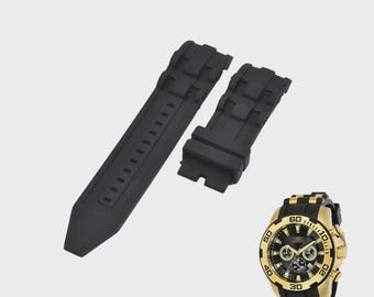 Pro Diver 22341 26mm Black Rubber Watch Strap – Sport Replacement Wristwatch Band