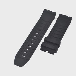 22mm Black Rubber Strap for T-Race T603041971 T1154172705703 image 3