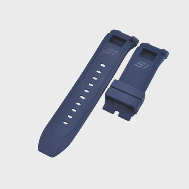 S1 Rally 10564 24mm Blue Rubber Watch Strap Replacement image 2