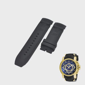 S1 Rally 19328 26 mm zwarte rubberen horlogeband vervangen afbeelding 1