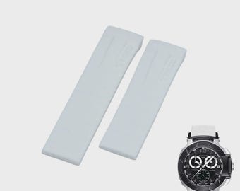 Correa de caucho blanca de 21 mm para T-Race T0484172705705 T610030253