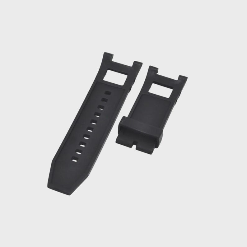 Subaqua 17116 28mm Black Rubber Watch Strap Replacement image 3