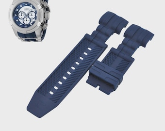 Bolt Zeus 37190 26mm Blue Rubber Watch Strap – Sport Replacement Wristwatch Band