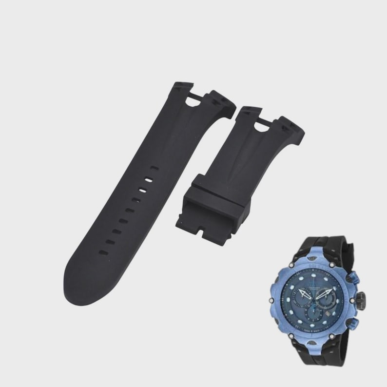 Venom 18453 35mm Black Rubber Watch Strap – Sport Replacement Wristwatch Band image 1