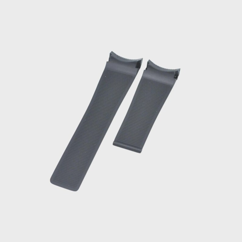 24 mm schwarzes Kautschukband für Mercedes Benz SLS Uhrenarmband Bild 2