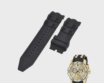 Correa de reloj de caucho negra Pro Diver 17887 de 26 mm: repuesto deportivo