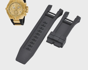 Correa de repuesto para reloj Subaqua 16144 de caucho negro de 33 mm