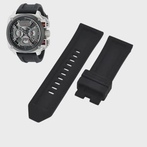 Correa de reloj de caucho negra Bamf DZ7356 de 26 mm imagen 1