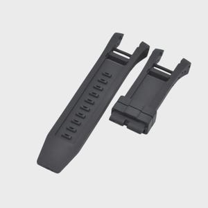 Correa de repuesto para reloj Subaqua 6582 de caucho negro de 33 mm imagen 2