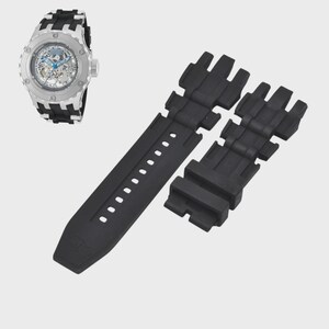 Subaqua 18904 26mm Black Rubber Watch Strap Replacement image 1