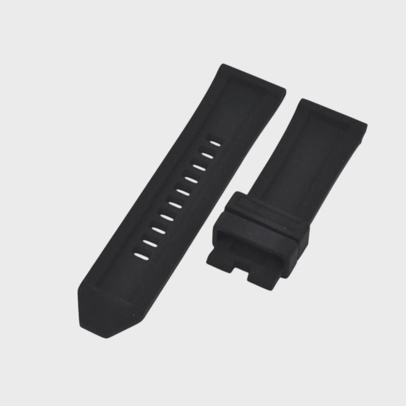 Correa de reloj de caucho negra Bamf DZ7356 de 26 mm imagen 2