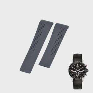 Cinturino in gomma nera da 22 mm per cinturino per orologio FT6012 CV7A12 immagine 1